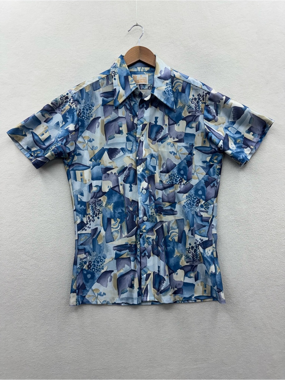 Vintage Sears Men's Medium The Mens Store Button Up Shirt Multicolor Disco